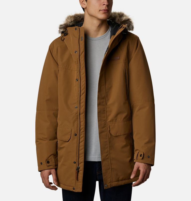Olive Green Men's Columbia South Canyon Parkas | WSBEHV-216 - Columbia Outlet Online