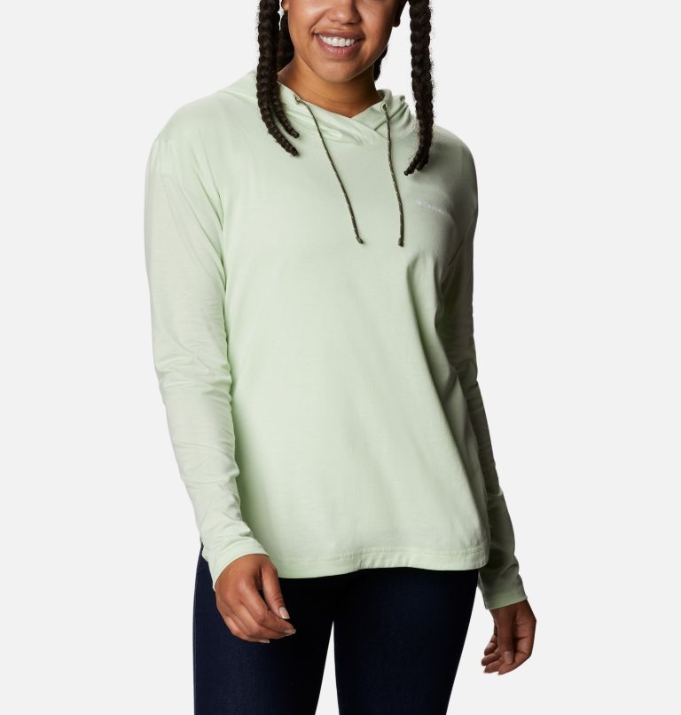 Green Women's Columbia Sun Trek Hoodies | TLNBYD-312 - Columbia Outlet Online