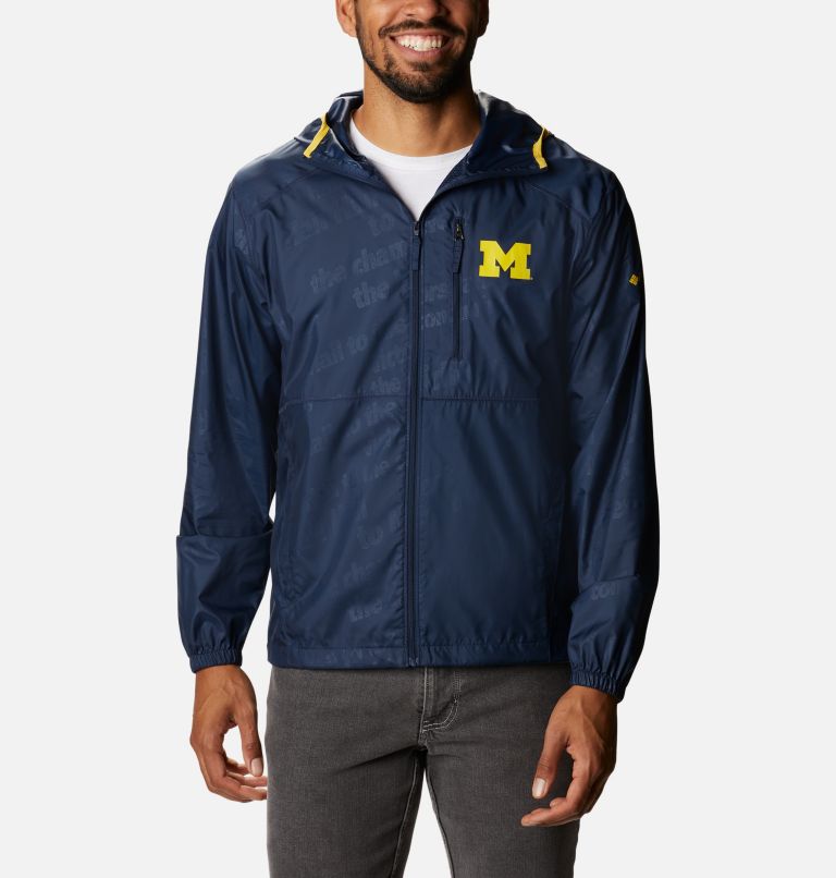 White Red Black Men's Columbia Collegiate Windbreaker | WGXYSB-405 - Columbia Outlet Online