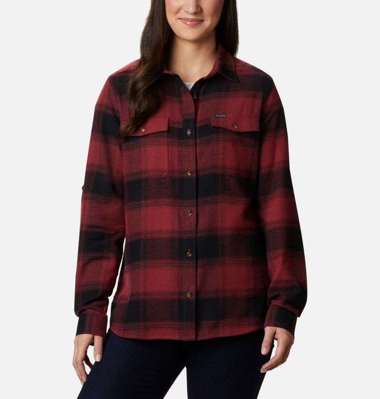 White Women's Columbia Pine Street Shirts | YZQDNI-762 - Columbia Outlet Online