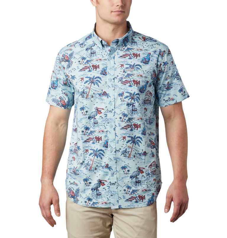 Multicolor Men's Columbia Rapid Rivers Shirts | SGTOFU-548 - Columbia Outlet Online