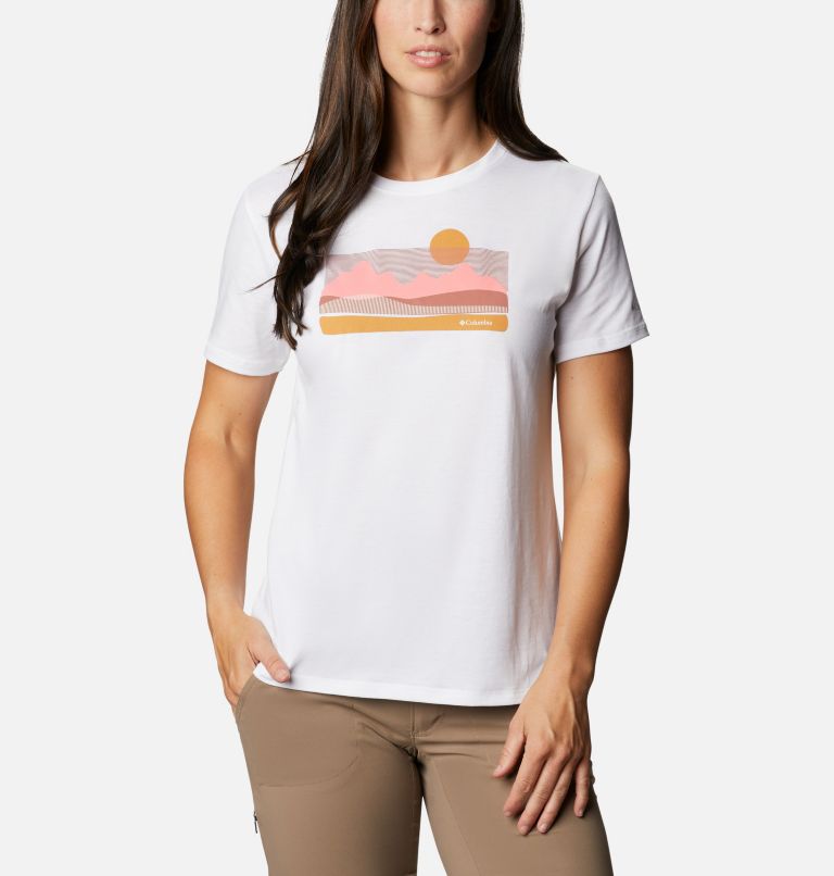 Orange Women's Columbia Sun Trek T-Shirt | EFBSNX-476 - Columbia Outlet Online