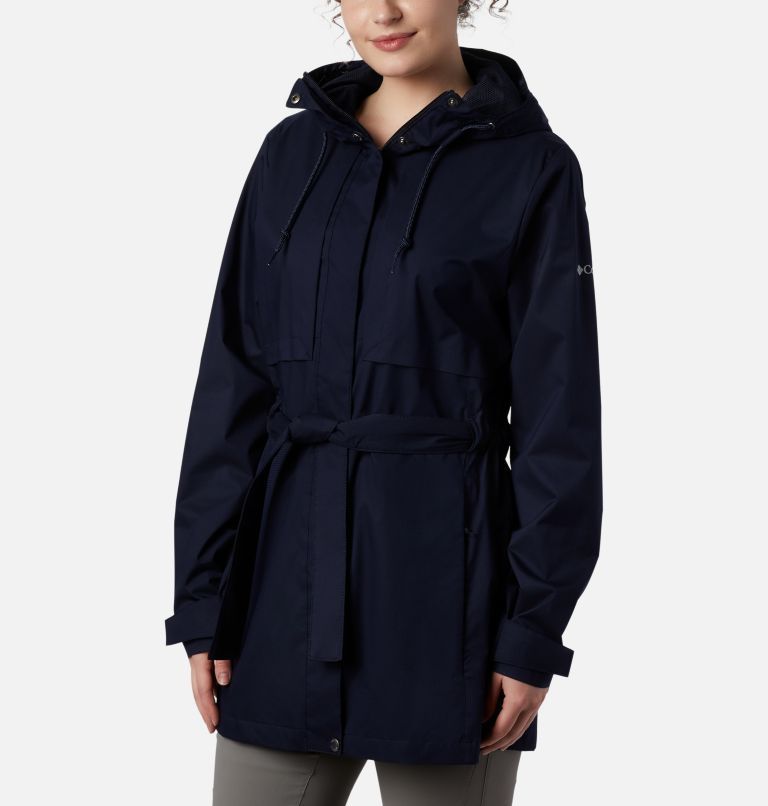 Olive Green Women's Columbia Pardon My Trench Rain Jacket | EDSQWF-207 - Columbia Outlet Online