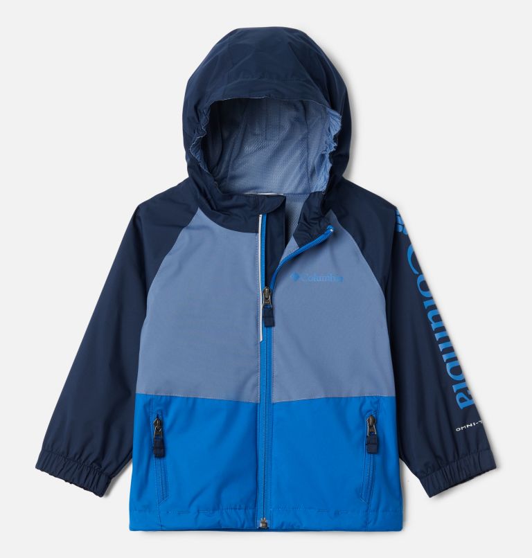 Blue White Kids' Columbia Dalby Springs Waterproof Jacket | XWMPVF-485 - Columbia Outlet Online