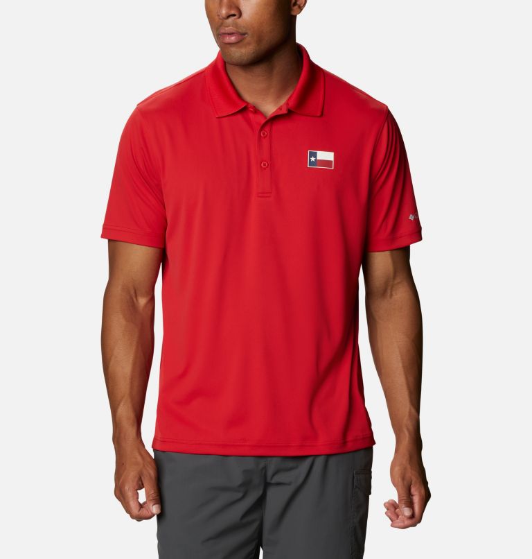 Red Men's Columbia PFG Terminal Tackle Polo | MVWKON-231 - Columbia Outlet Online