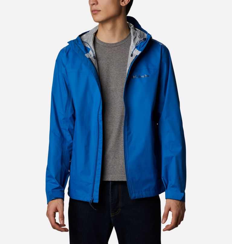 Black Men's Columbia Omni-Tech Rain Jacket | WAEYNV-154 - Columbia Outlet Online