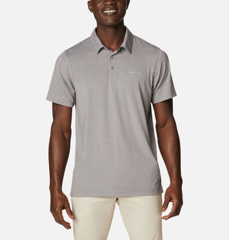 Black Men's Columbia Tech Trail Polo | VORUQN-759 - Columbia Outlet Online