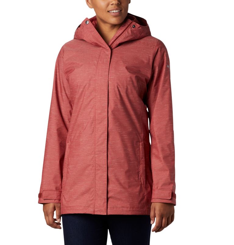 Red Women's Columbia Splash A Lot Rain Jacket | TOLCSR-897 - Columbia Outlet Online