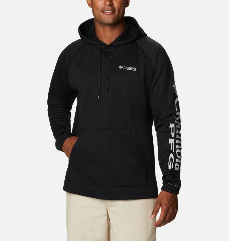 Blue Men's Columbia PFG Terminal Tackle Hoodies | LXRMKW-826 - Columbia Outlet Online