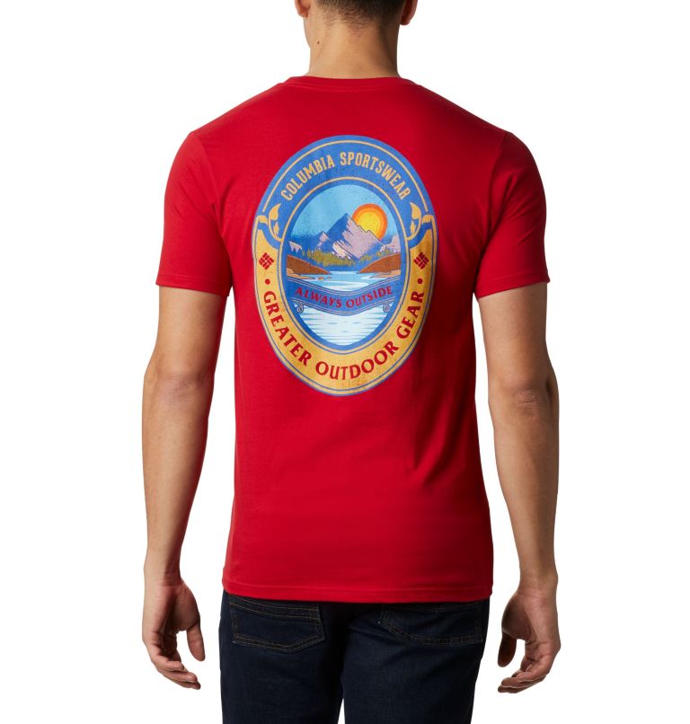 Navy Men's Columbia PFG T-Shirt | PVRZGT-931 - Columbia Outlet Online