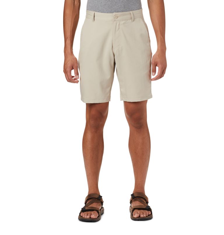 Khaki Men's Columbia Mist Trail Shorts | EBOLWX-748 - Columbia Outlet Online