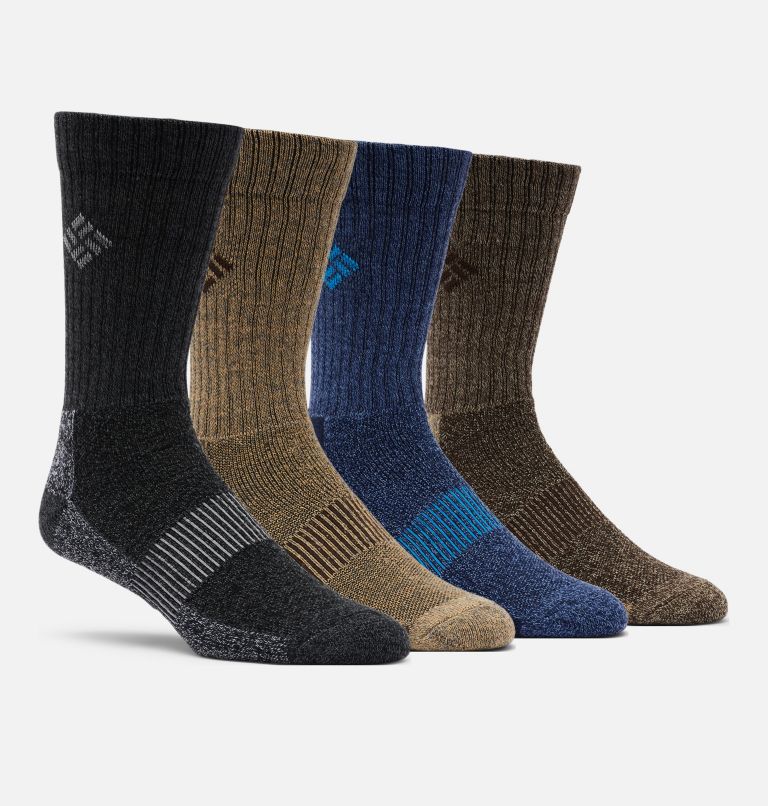 Black Grey Men's Columbia Moisture-Control Socks | MYFGRS-487 - Columbia Outlet Online