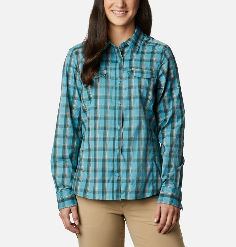 White Women's Columbia Silver Ridge Shirts | QOUAXK-537 - Columbia Outlet Online