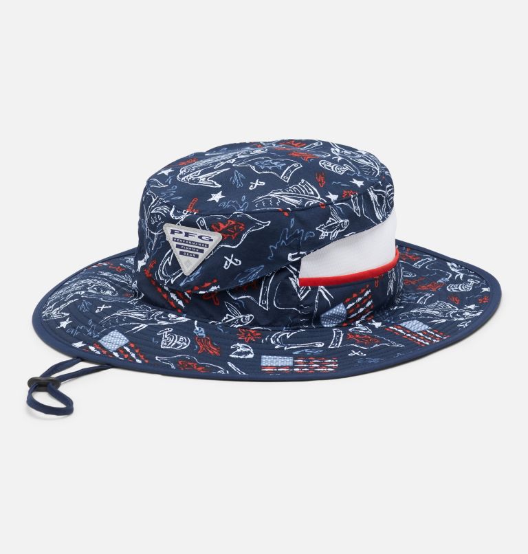 Navy Men's Columbia PFG Super Backcast Baseball Cap Hats | LWPEFD-791 - Columbia Outlet Online