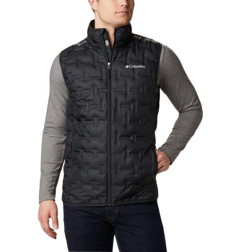 Navy Men's Columbia Delta Ridge Vest | JMZYUK-391 - Columbia Outlet Online