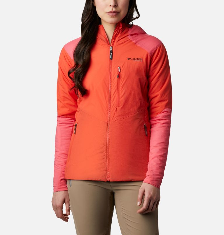 Blue Red Orange Women's Columbia Peak Pursuit Ski Jacket | NRPJDK-130 - Columbia Outlet Online