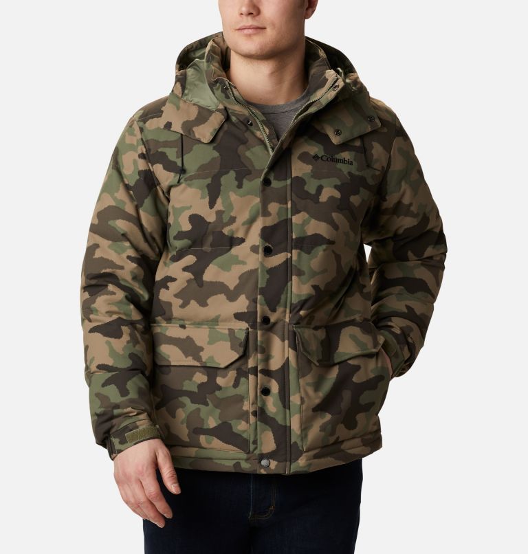 Black Men's Columbia Rockfall Down Jacket | ECZKWT-682 - Columbia Outlet Online