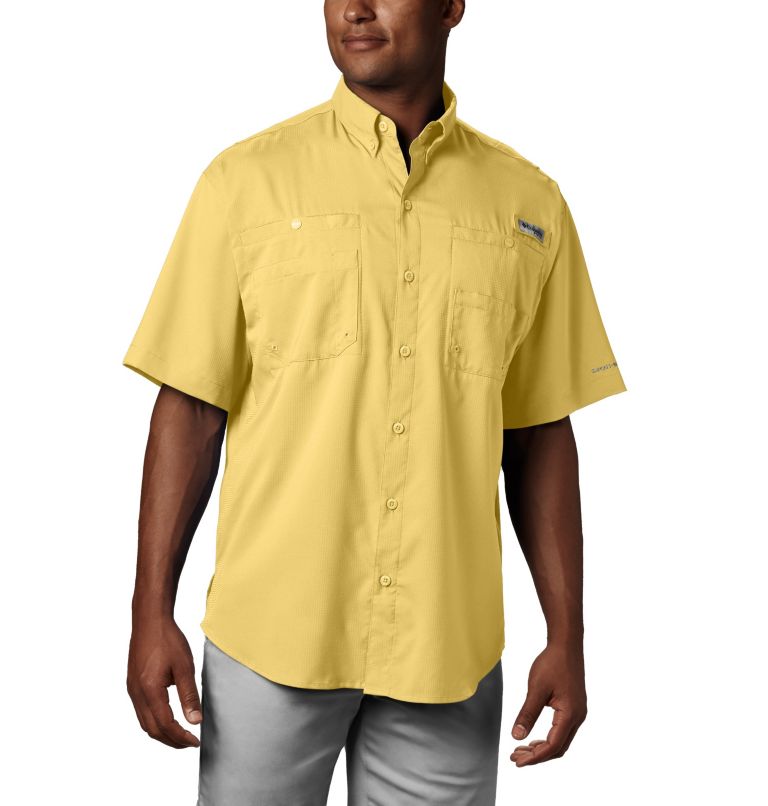 Pink Men's Columbia PFG Tamiami II Fishing Shirts | DSKCVO-075 - Columbia Outlet Online