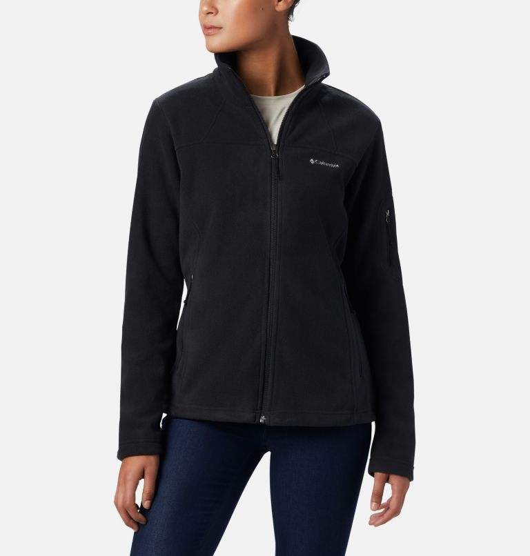 White Women's Columbia Fast Trek II Fleece Jacket | IQBFDU-592 - Columbia Outlet Online