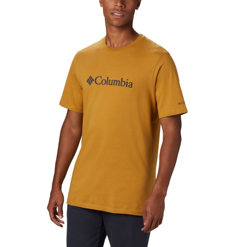 White Men's Columbia CSC Basic Logo T-Shirt | OKDMJB-128 - Columbia Outlet Online