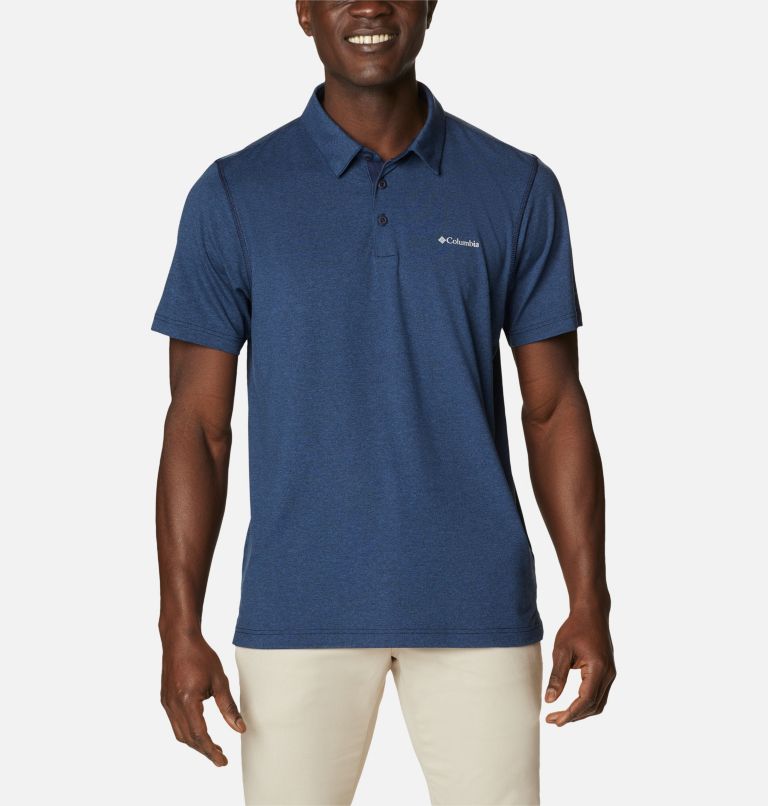 Black Men's Columbia Tech Trail Polo | VORUQN-759 - Columbia Outlet Online