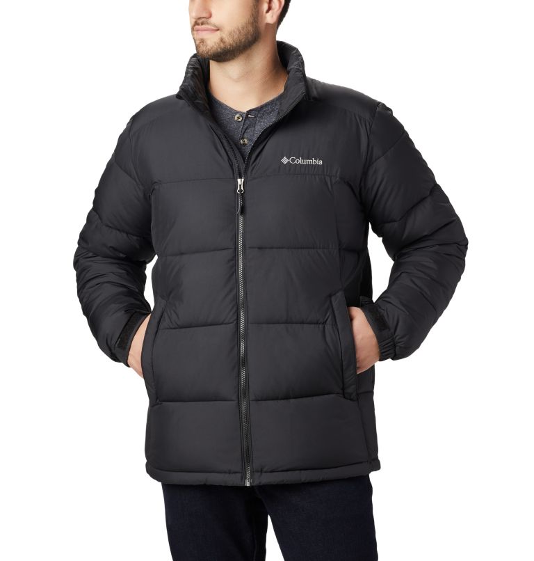 White Black Men's Columbia Pike Lake Insulated Jacket | QVNEBF-748 - Columbia Outlet Online