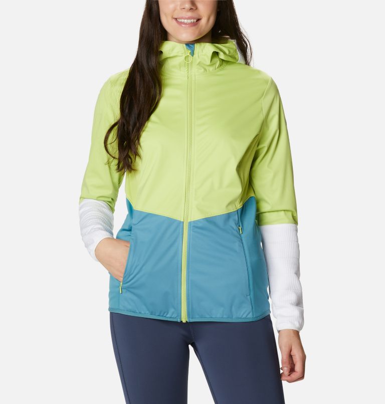Yellow White Blue Women's Columbia Roffe Ridge Windbreaker | PCFJHY-794 - Columbia Outlet Online