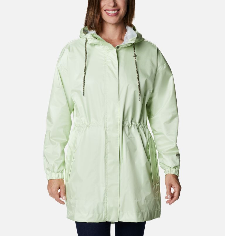 Green Women's Columbia Splash Side Rain Jacket | PAGFVE-091 - Columbia Outlet Online