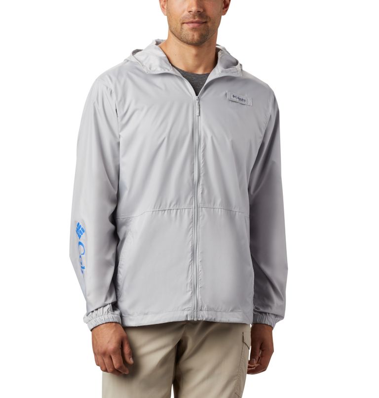 Blue Men's Columbia PFG Windbreaker | SKUNQO-589 - Columbia Outlet Online
