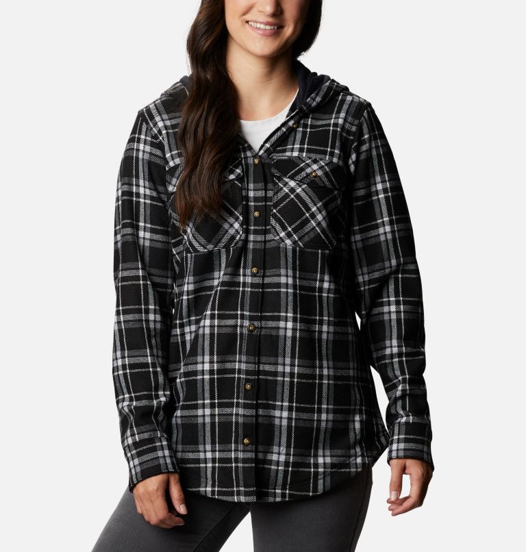 Black Women's Columbia City Shirts | XKQNLB-658 - Columbia Outlet Online