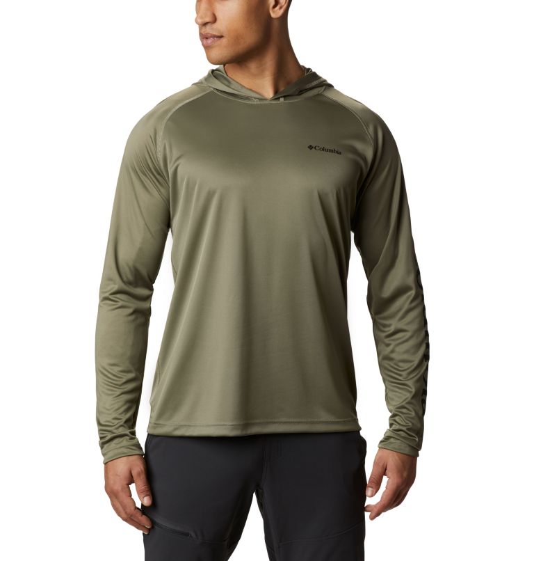 Azul Blue Men's Columbia Fork Stream Hoodies | AQYSJG-850 - Columbia Outlet Online