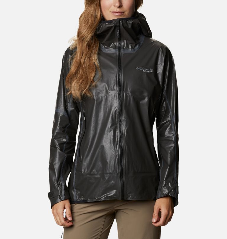 Black Women's Columbia OutDry Rain Jacket | OBMQKS-097 - Columbia Outlet Online