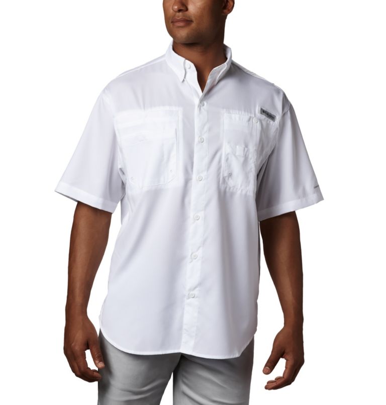 Pink Men's Columbia PFG Tamiami II Fishing Shirts | DSKCVO-075 - Columbia Outlet Online