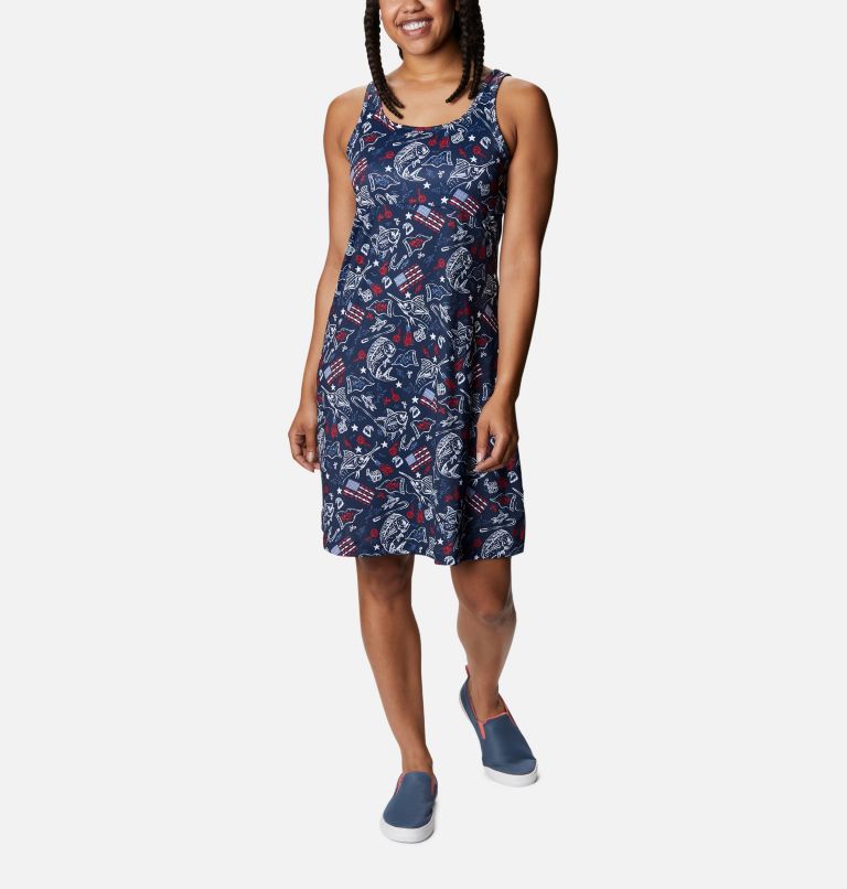 Blue Women's Columbia PFG Freezer Dresses | FDXMVI-207 - Columbia Outlet Online