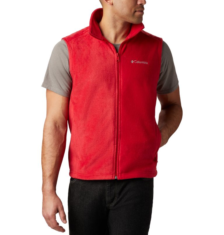 Black Grey Men's Columbia Steens Mountain Vest | QZJLSB-867 - Columbia Outlet Online