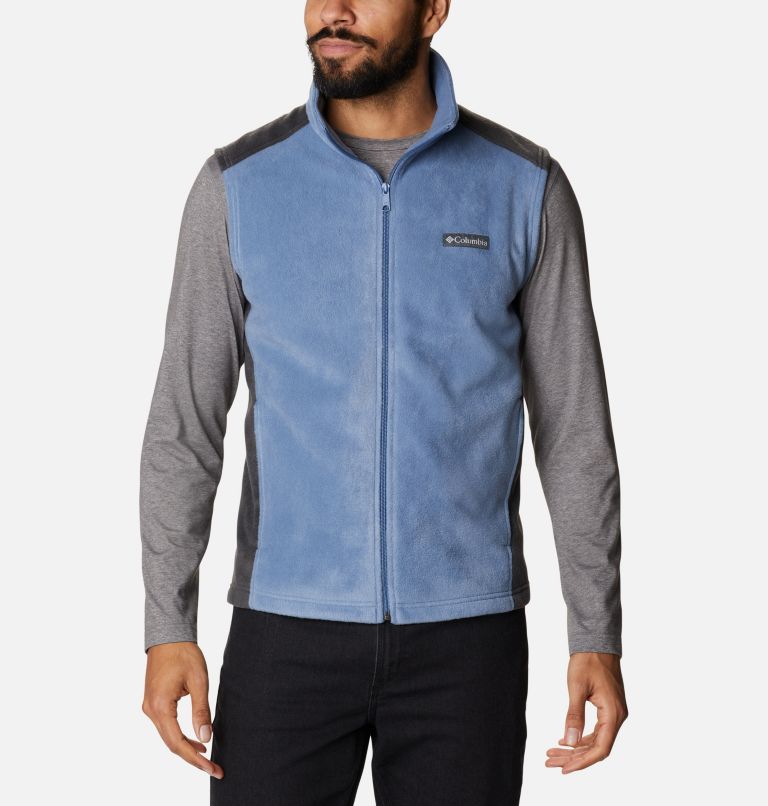 Black Grey Men's Columbia Steens Mountain Vest | QZJLSB-867 - Columbia Outlet Online