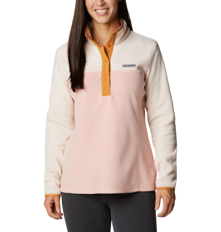 Pink White Women's Columbia Benton Springs Hoodies | BICTEY-046 - Columbia Outlet Online