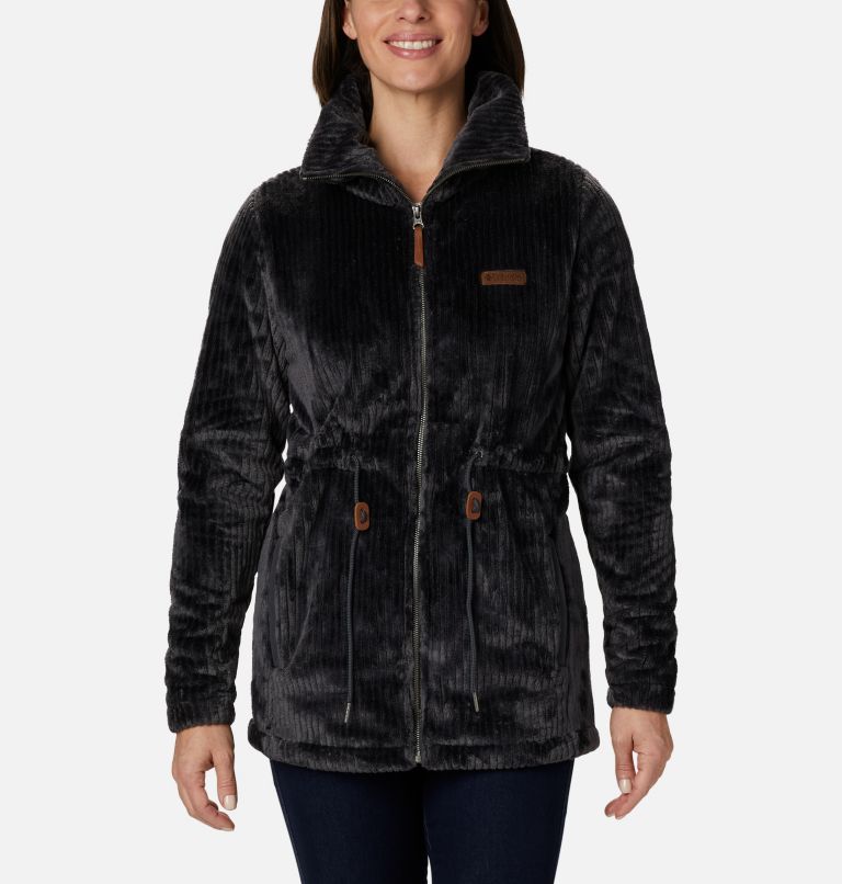 Black Women's Columbia Fireside Sherpa Fleece Jacket | XGFMHL-608 - Columbia Outlet Online