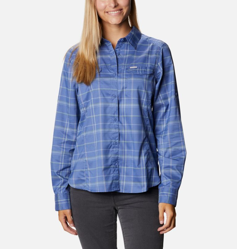White Women's Columbia Silver Ridge Shirts | QOUAXK-537 - Columbia Outlet Online