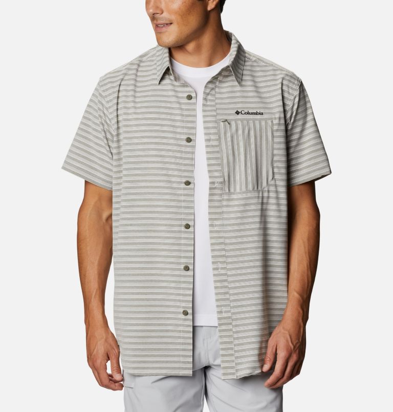 Black Men's Columbia Twisted Creek II Shirts | CYKPRX-536 - Columbia Outlet Online