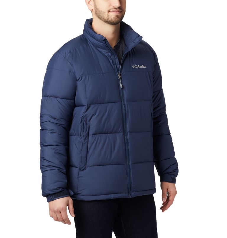 White Black Men's Columbia Pike Lake Insulated Jacket | QVNEBF-748 - Columbia Outlet Online