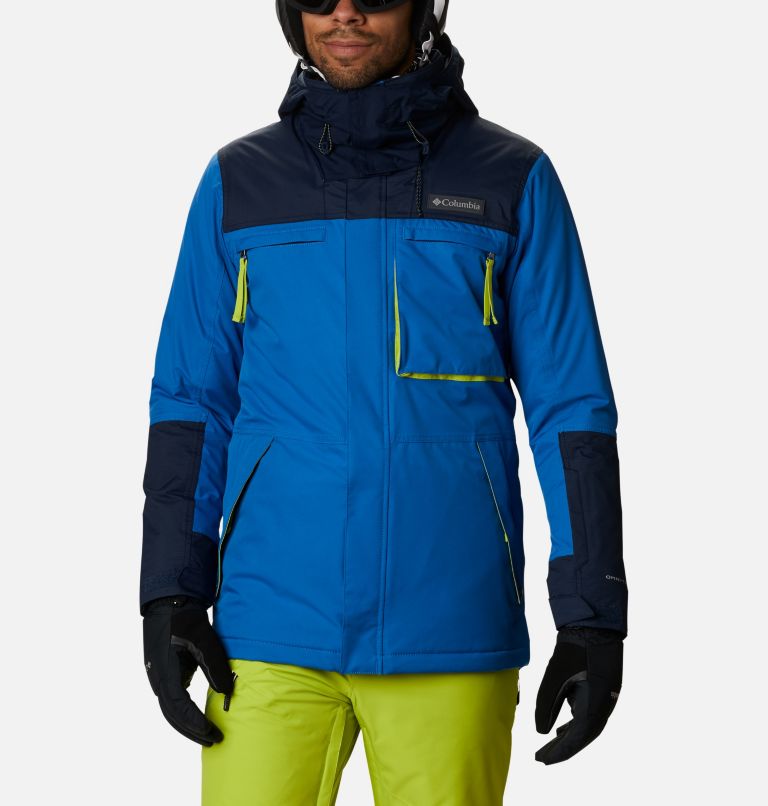 Khaki Navy Men's Columbia Park Run Ski Jacket | KOPRAB-780 - Columbia Outlet Online