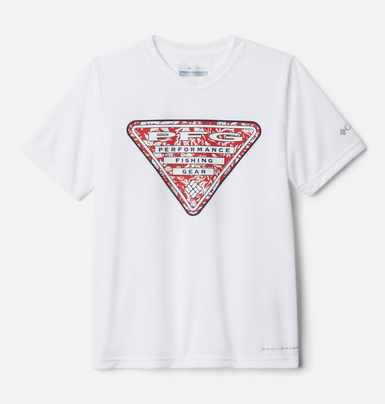 Red Kids' Columbia PFG T-Shirt | OGYHKW-156 - Columbia Outlet Online
