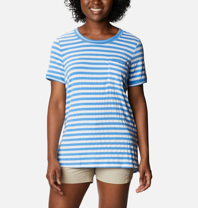 Red Women's Columbia Slack Water T-Shirt | PNBRHO-730 - Columbia Outlet Online