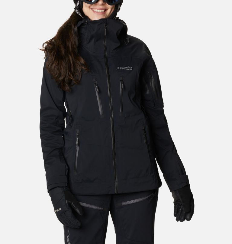 Blue Red Orange Women's Columbia Peak Pursuit Ski Jacket | NRPJDK-130 - Columbia Outlet Online