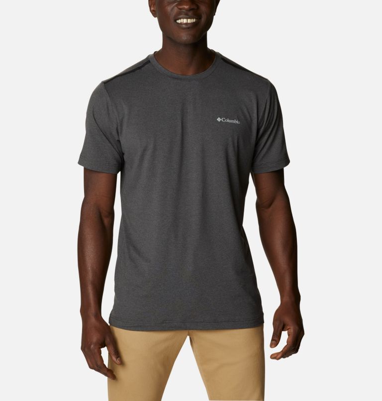 Blue Men's Columbia Tech Trail T-Shirt | YWQNED-760 - Columbia Outlet Online