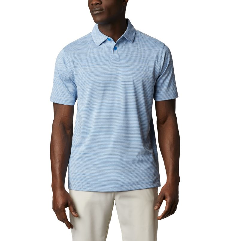 Azul Men's Columbia Omni-Wick Polo | UYHJCX-280 - Columbia Outlet Online