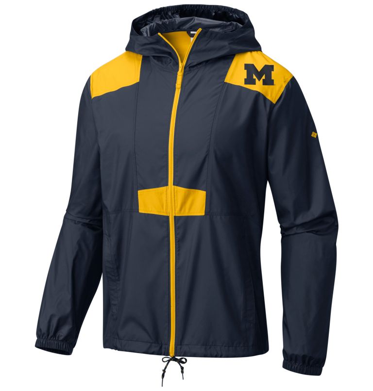 White Red Black Men's Columbia Collegiate Windbreaker | WGXYSB-405 - Columbia Outlet Online