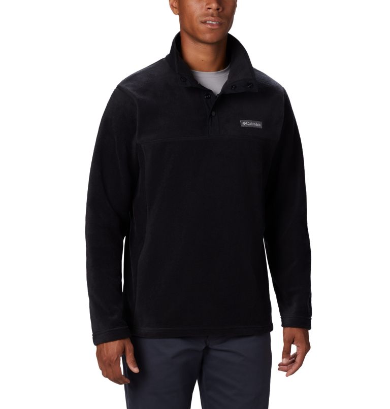 Black Men's Columbia Steens Mountain Fleece Jacket | MRVQWY-529 - Columbia Outlet Online