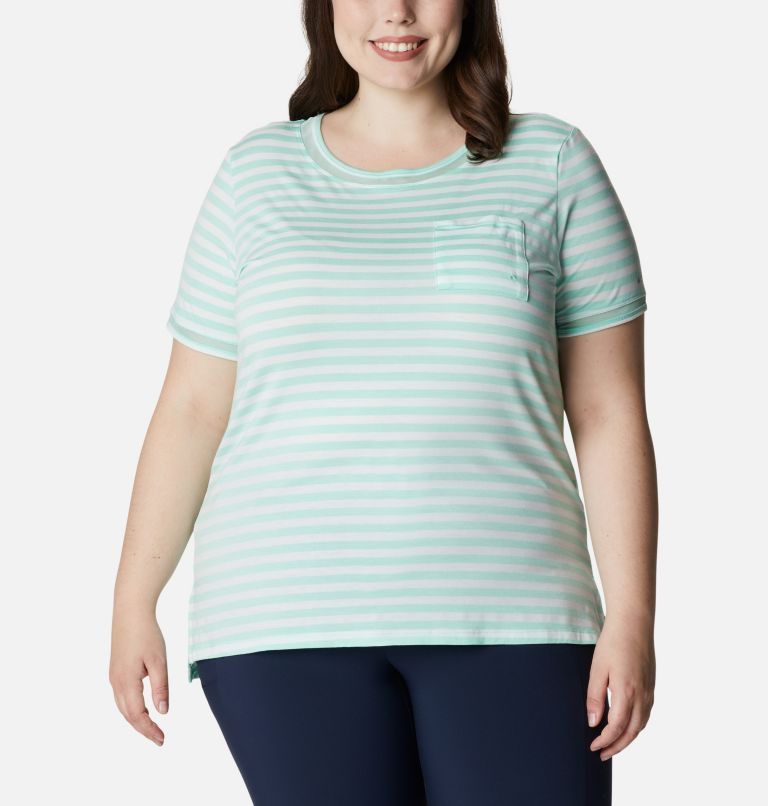 Red Women's Columbia Slack Water T-Shirt | PNBRHO-730 - Columbia Outlet Online